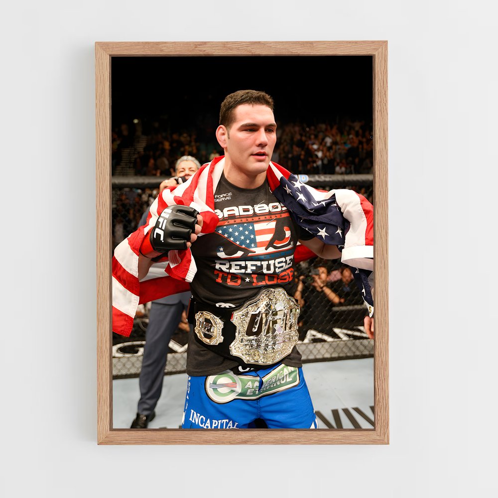 Poster Combat en Bleu – affiche MMA (vue 4)